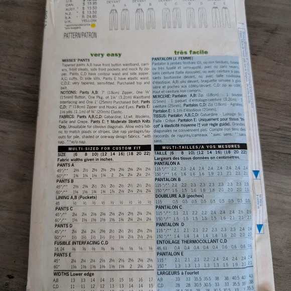 Butterick Pattern - Picture 2 of 2